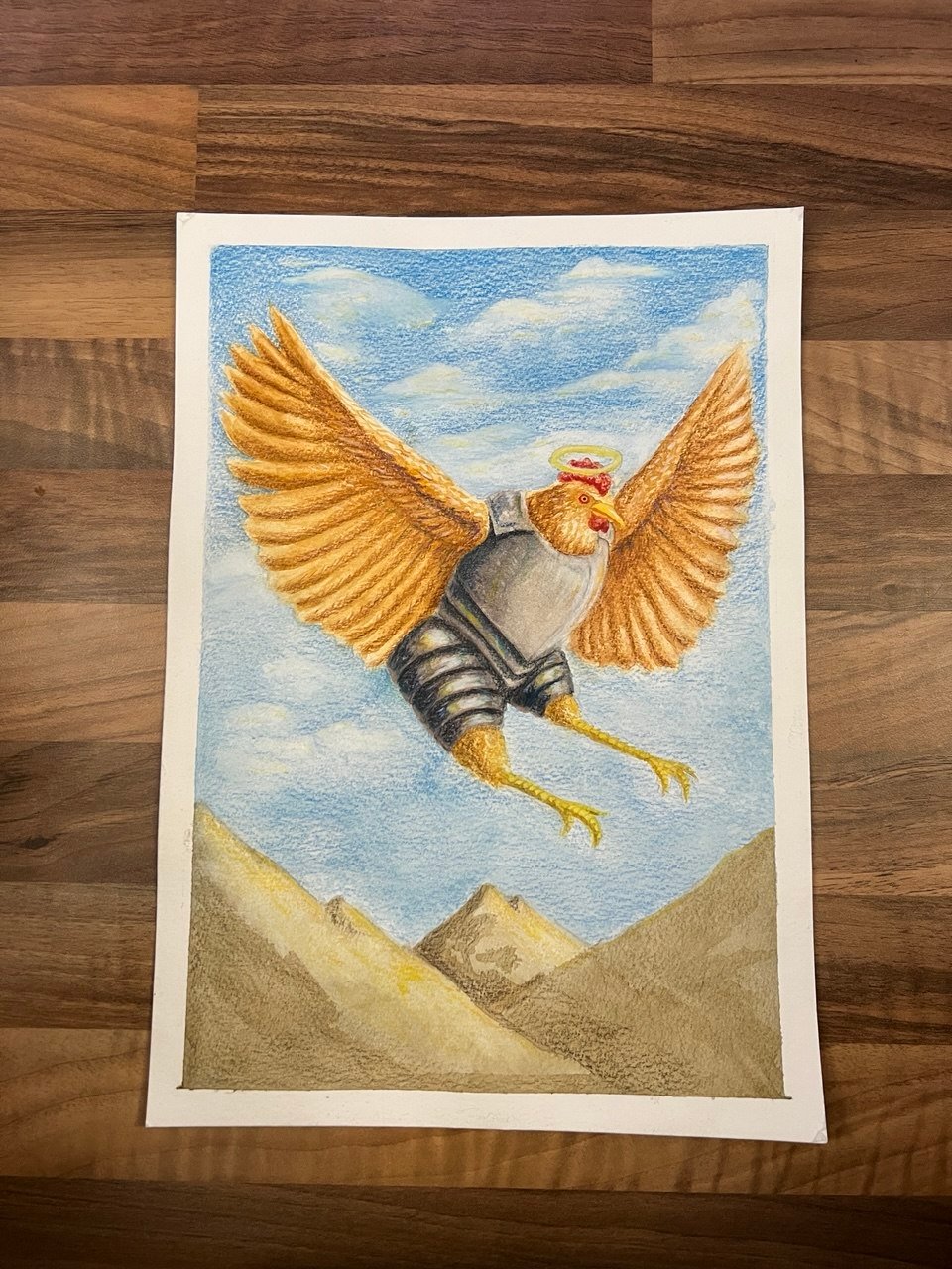 Angel Chicken Original Artwork product image (1)