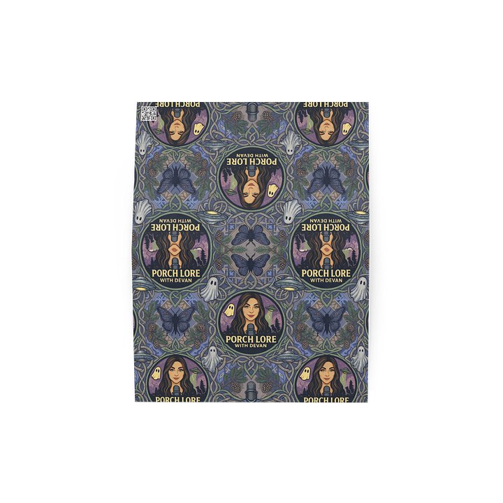 PORCH LORE DEVAN PERIWINKLE MOTH CARD & ENVELOPE product image (4)