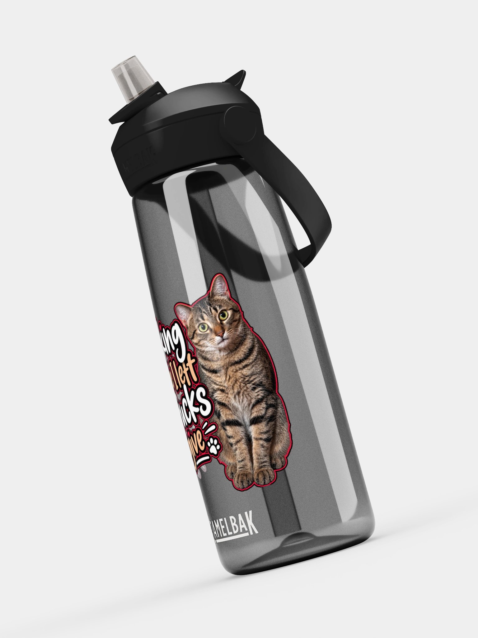 Cat Attitude Flip Straw Bottle product image (6)