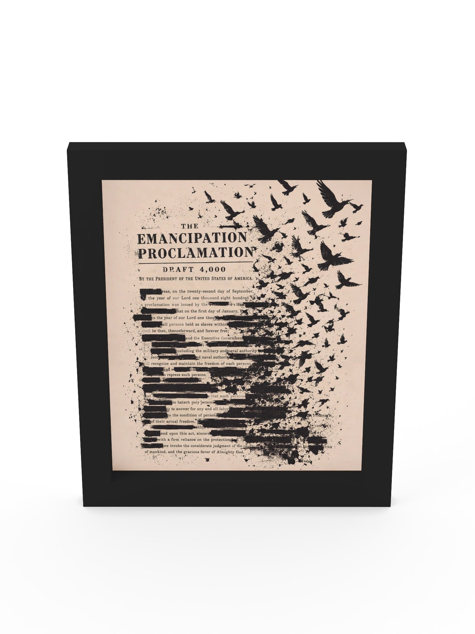 Emancipation Proclamation Distressed Art Print product image (7)
