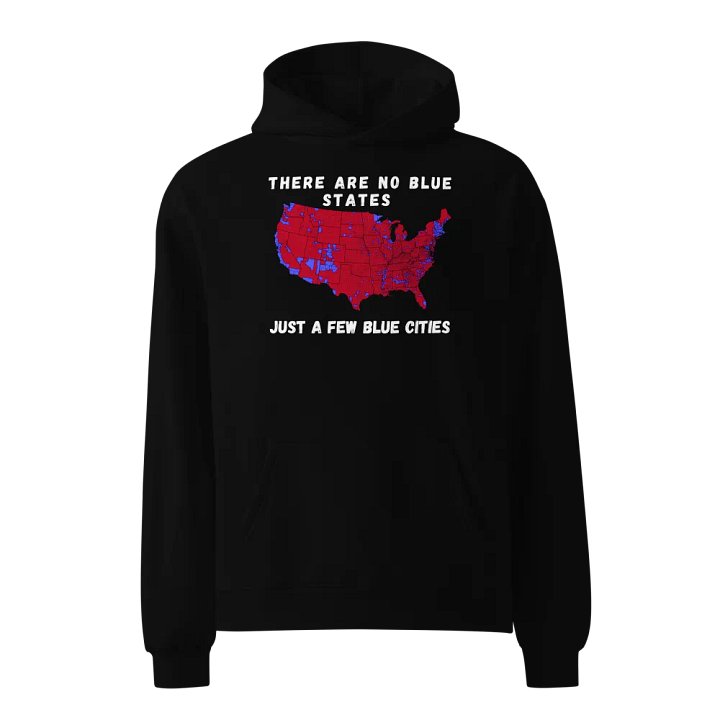 No Blue Cities Map Unisex Hoodie product image (1)