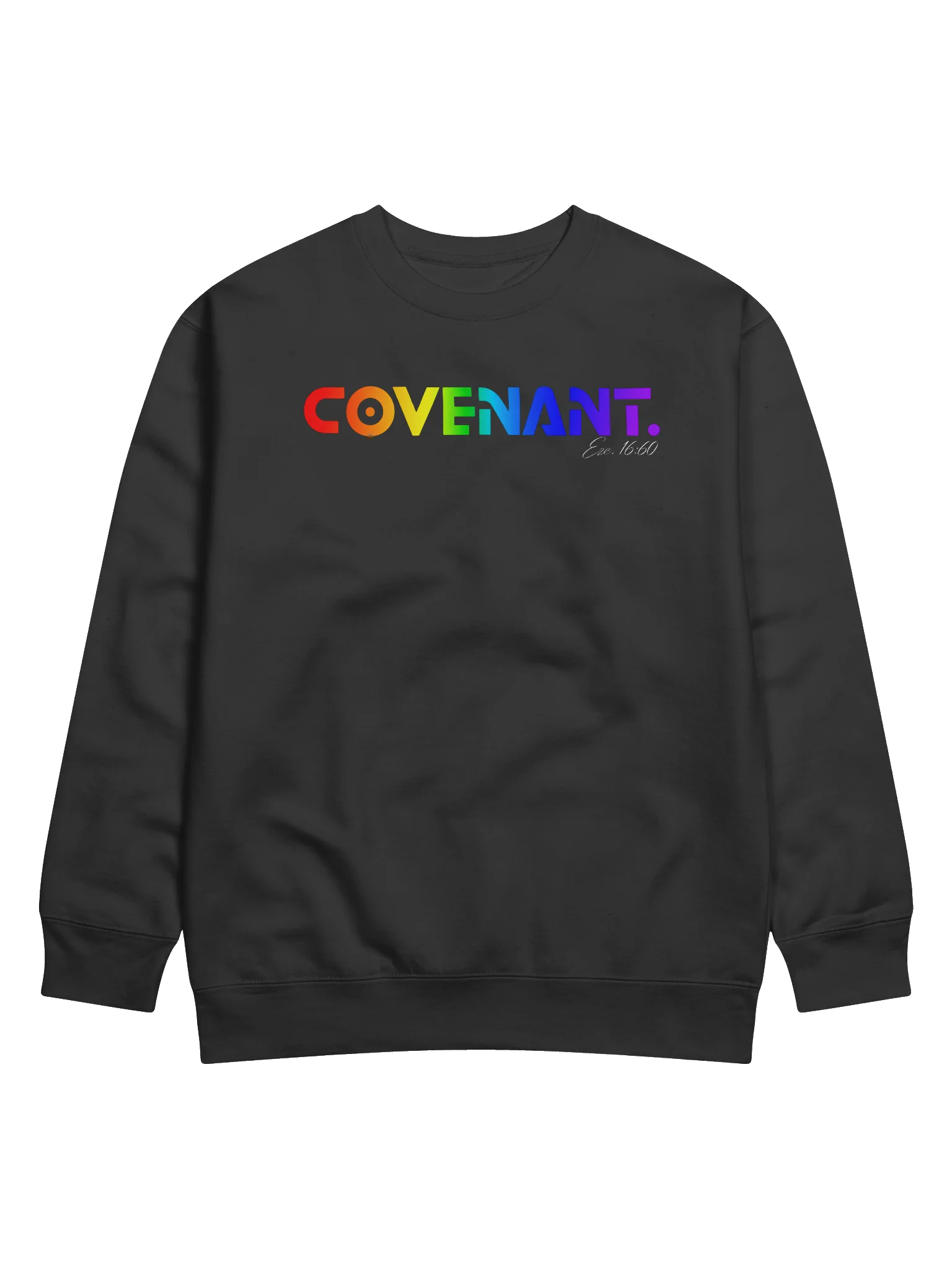 COVENANT. Rainbow Faith Statement Sweatshirt — His Promise Still Stands product image (81)