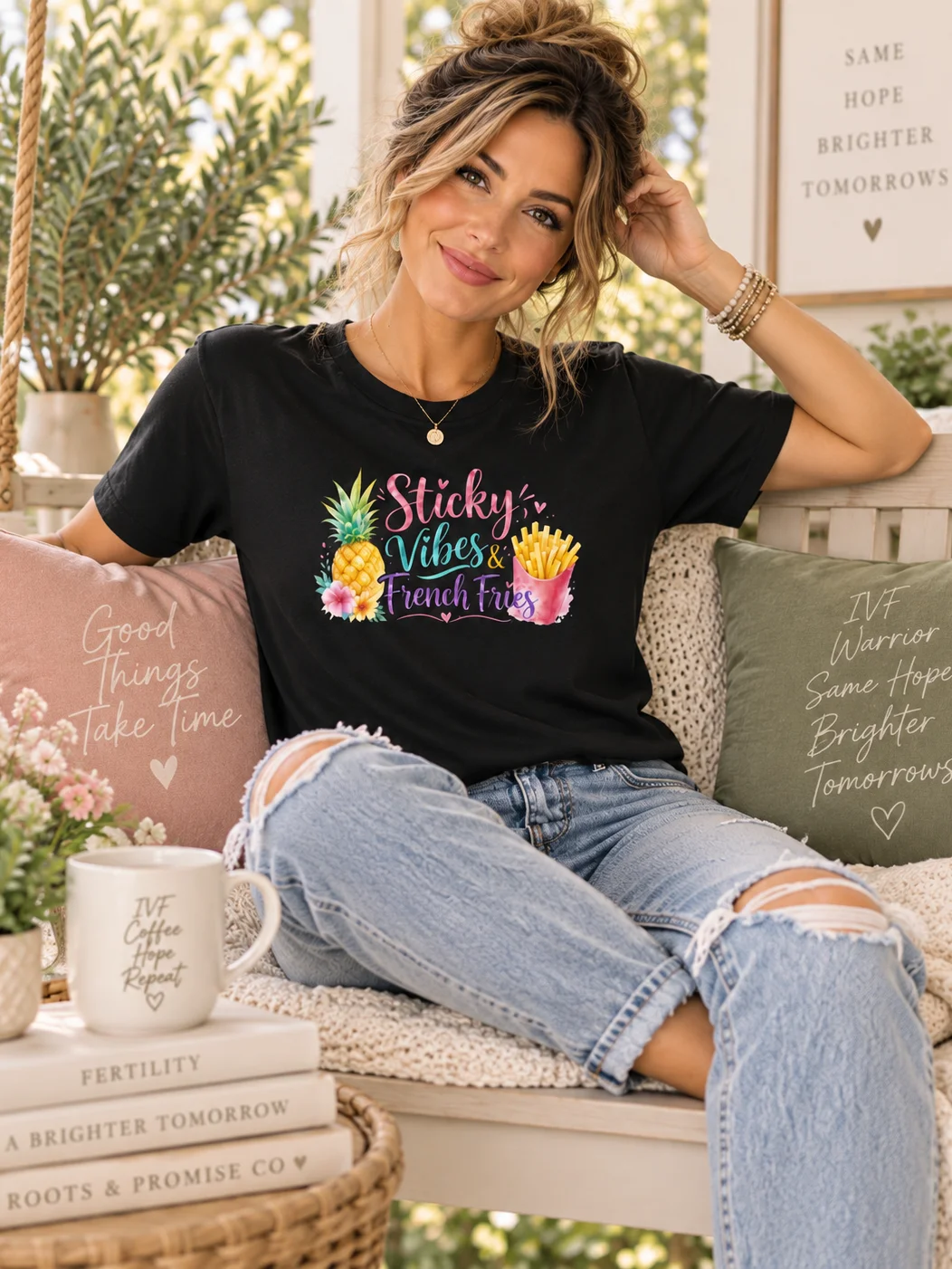 Sticky Vibes & French Fries IVF T-Shirt product image (5)