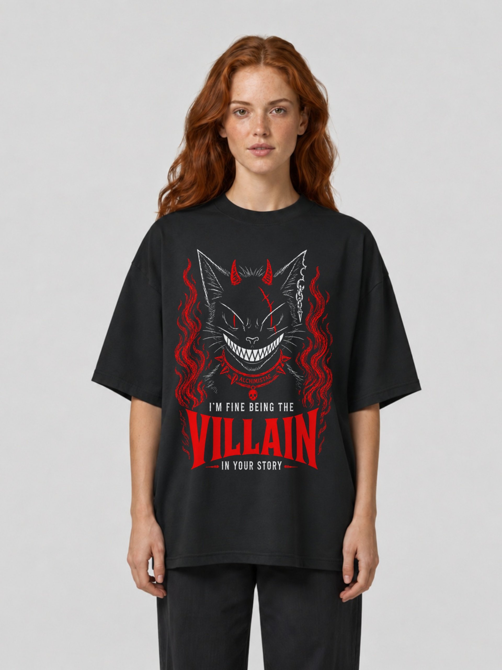 T-Shirt Unisexe Oversize Coton Bio Poids Lourd – THE VILLAIN product image (3)