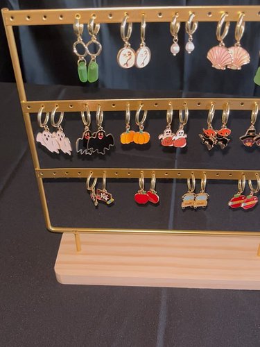 Come check out our new Halloween- inspired earrings (+ some original favorites) this Saturday at the Maker’s Market next to P...