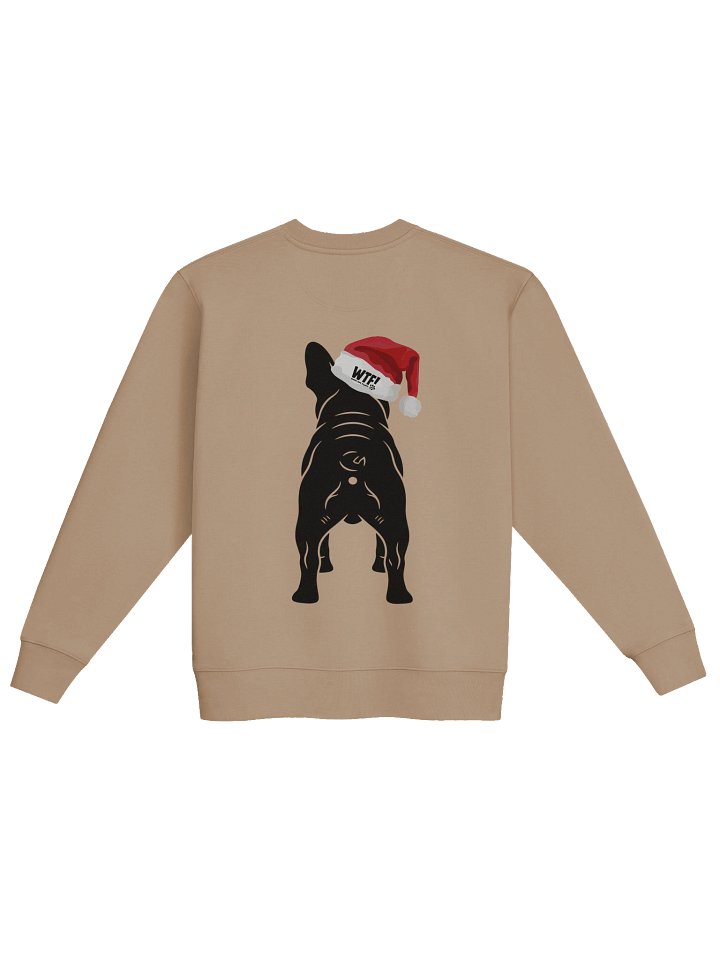 WTF! Christmas Frenchie Organic Sweatshirt product image (5)