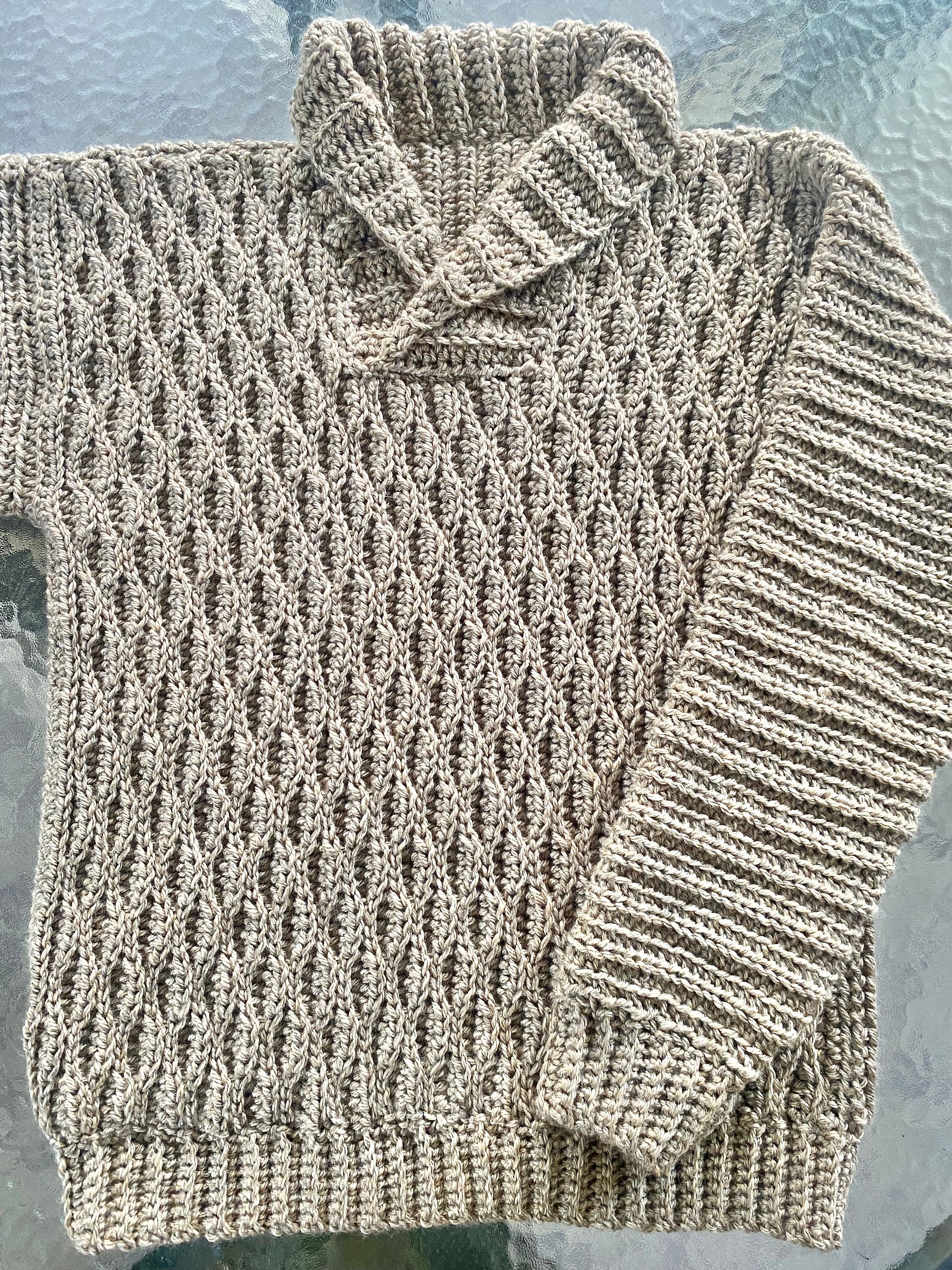 Crochet sweater for men Written Pattern product image (3)