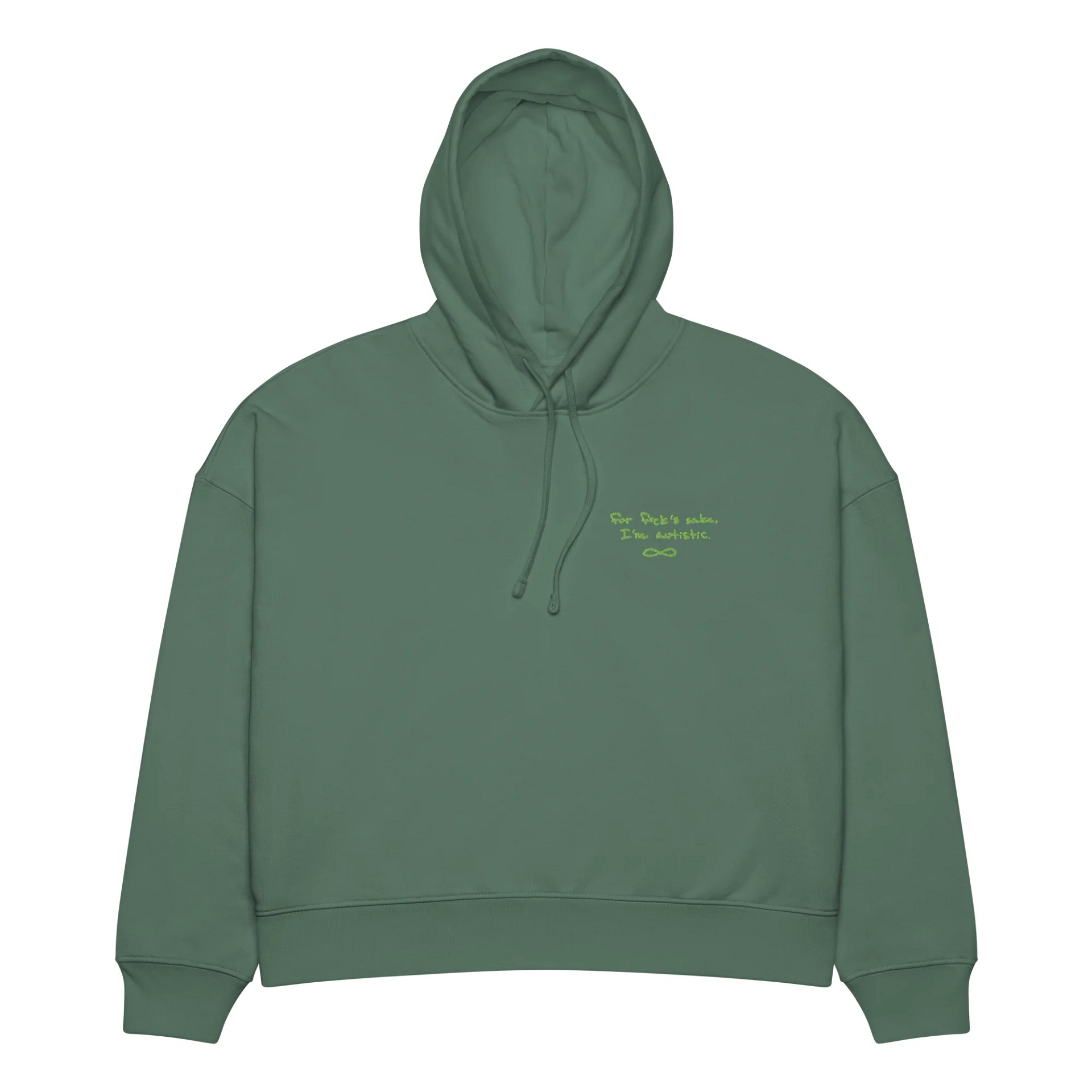 FFS duotone green women's retro hoodie product image (3)
