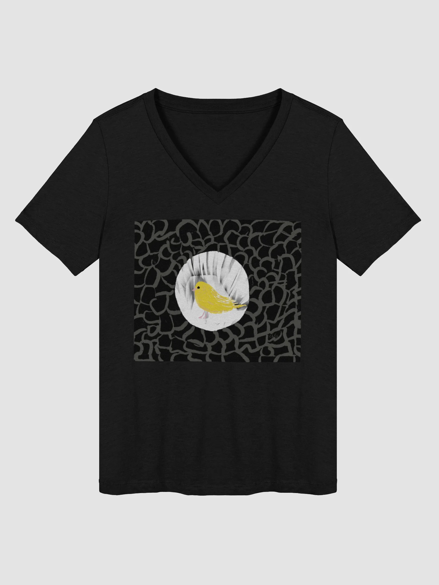 Canary In The Coalmine VNeck tee product image (6)