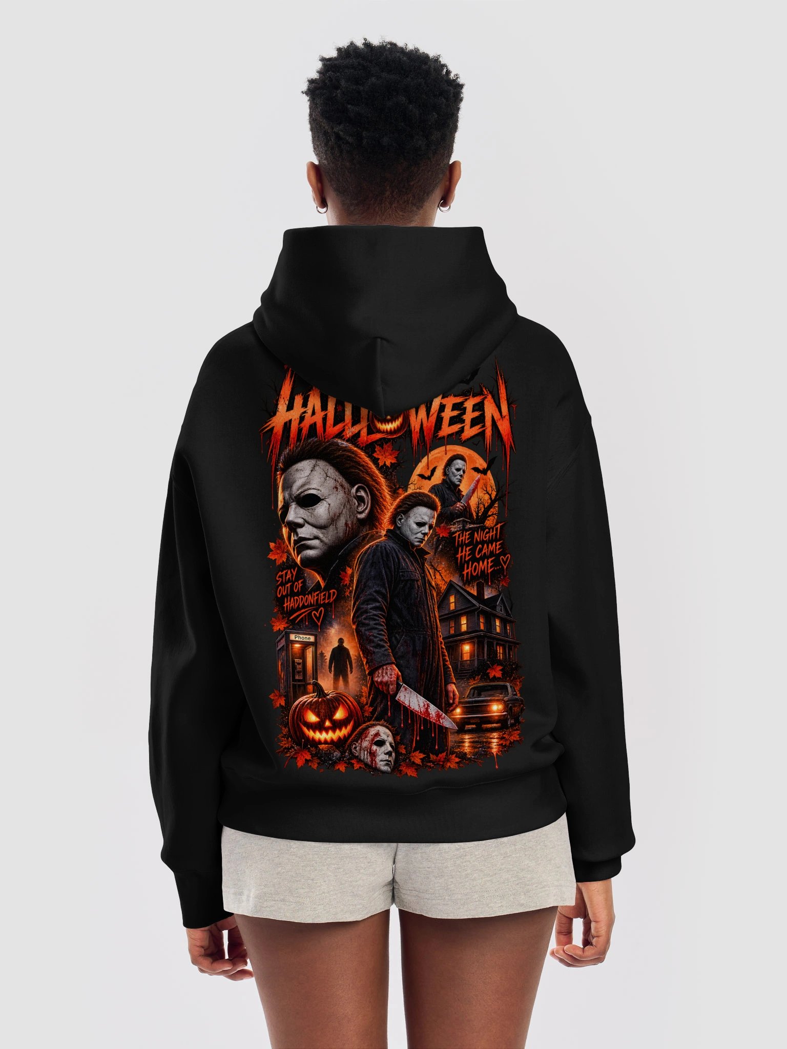 Horror Hoodie | Slasher Halloween Graphic Hoodie product image (3)