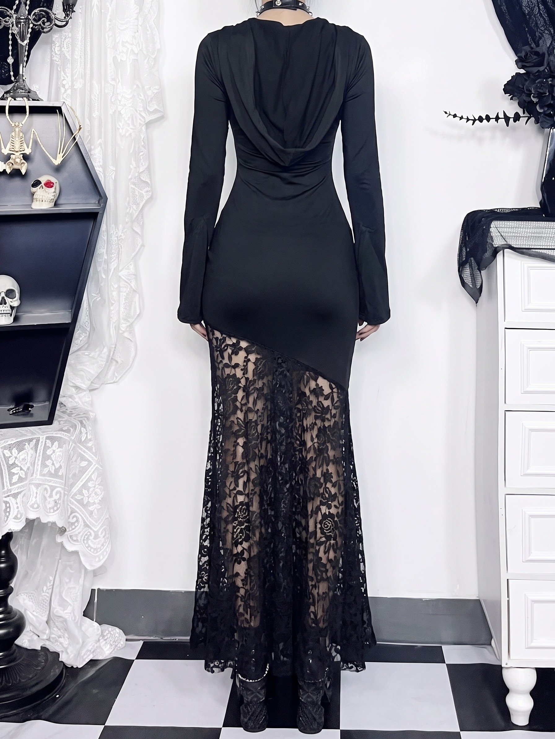 Nightveil Gothic Hooded Dress product image (4)