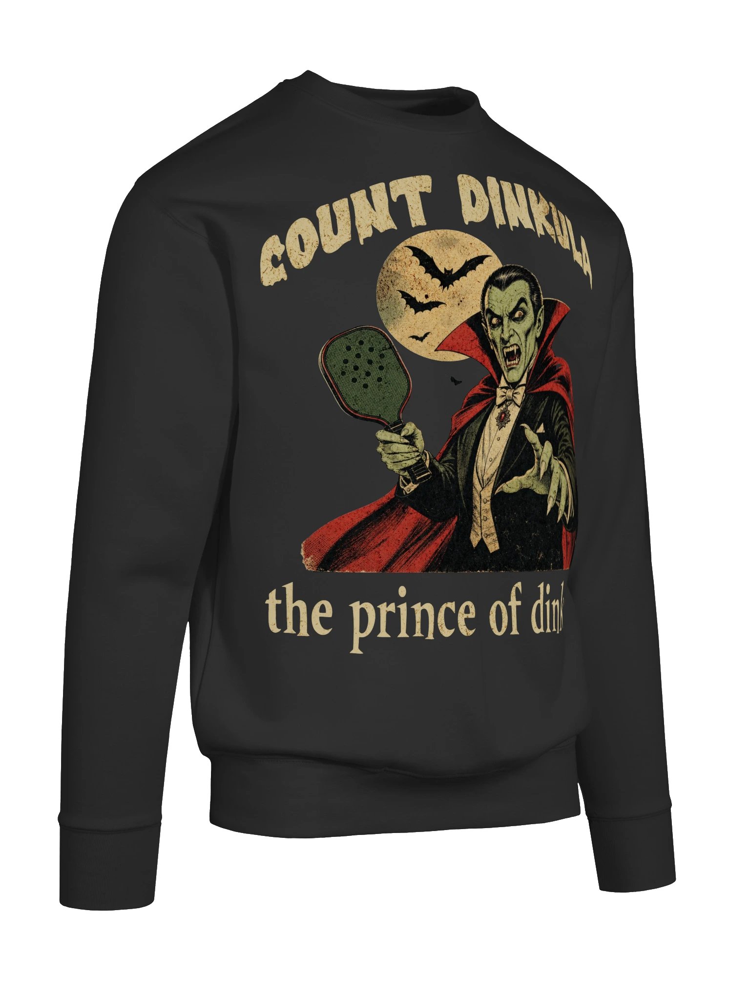 Count Dinkula Halloween Pickleball Sweatshirt | Funny Dracula Crewneck product image (28)