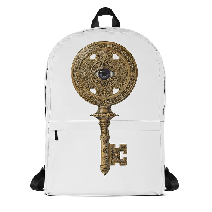 The Gatekeeper’s Key All-Over Print Backpack | 15″ Laptop Compartment product image (1)