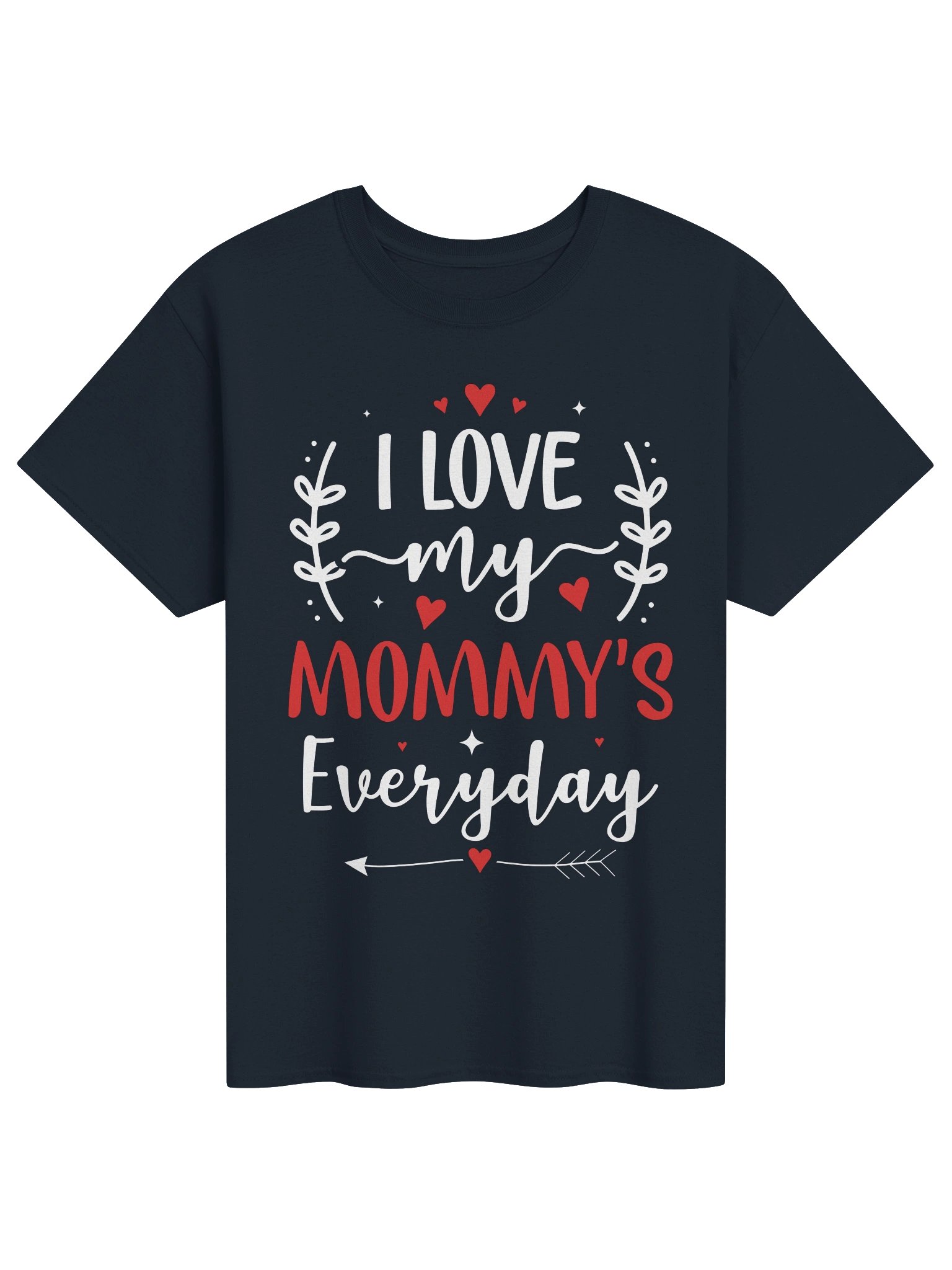 I Love My Mommy’s Everyday Heart Graphic Tee product image (2)