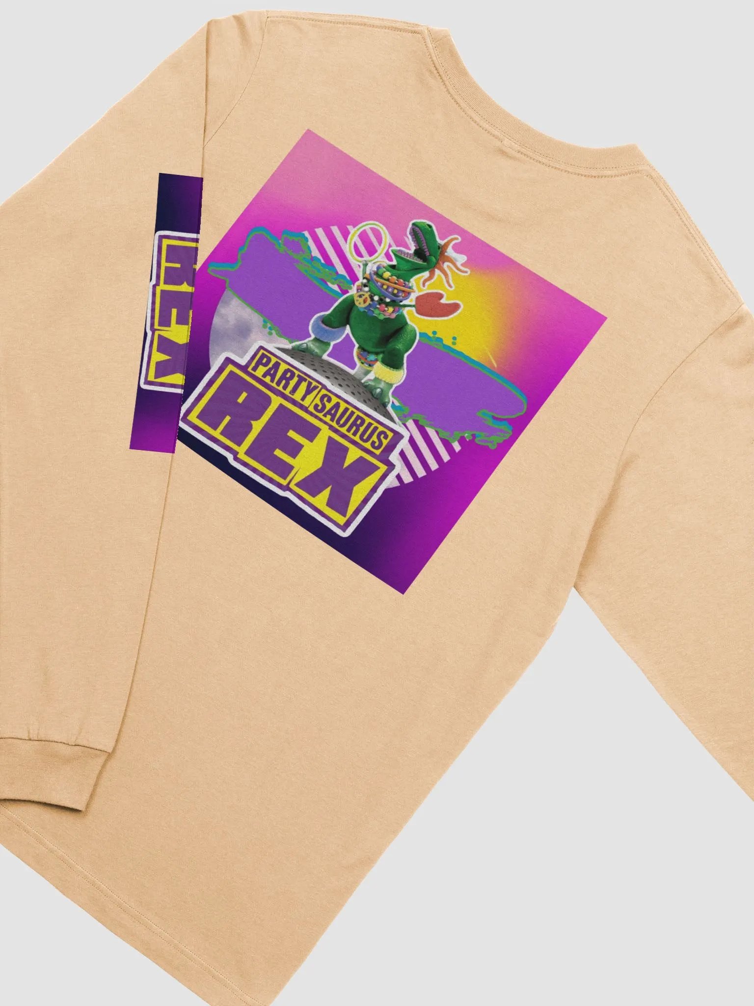 Peach Partysaurus Rex Long Sleeve product image (3)