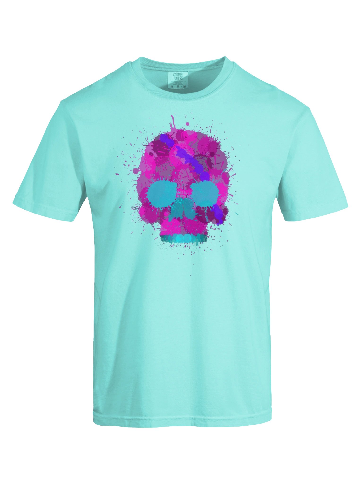 Pink Splatter Skull Tee product image (29)