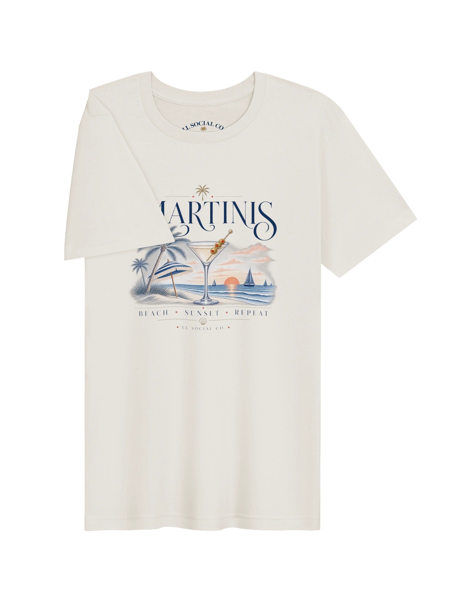 Martinis Beach Sunset Repeat - Unisex Resort Tee product image (3)