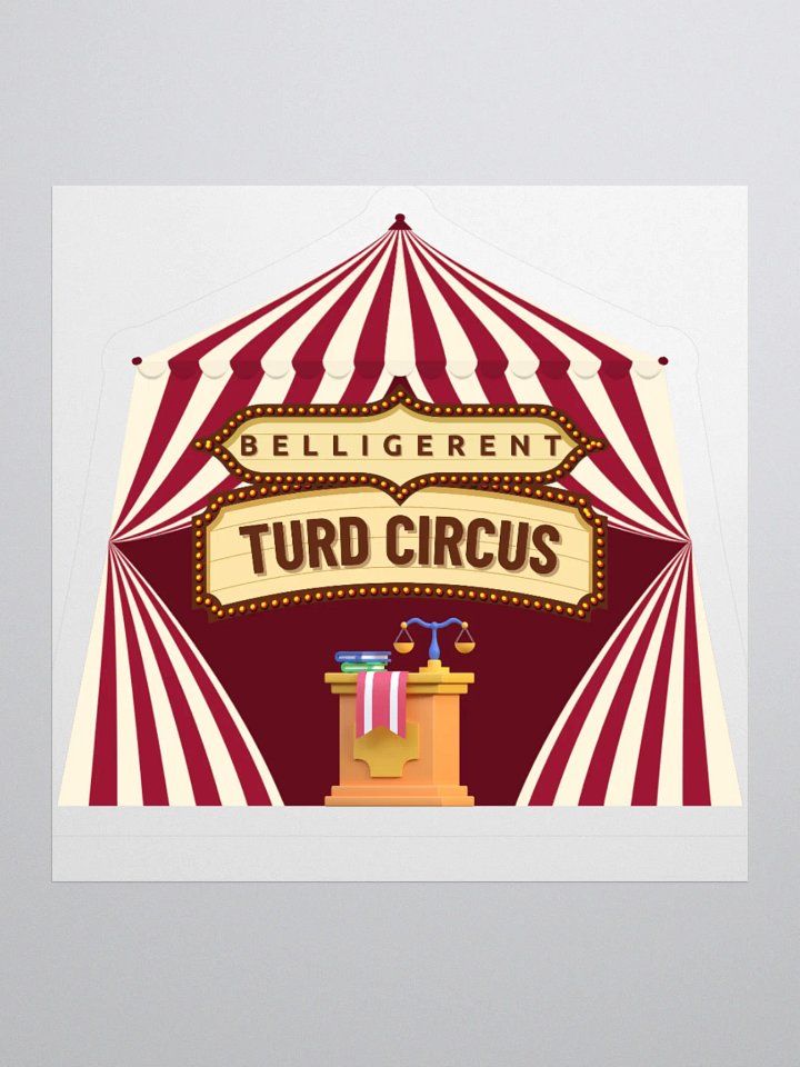 Belligerent Turd Circus Kiss Cut Stickers product image (2)