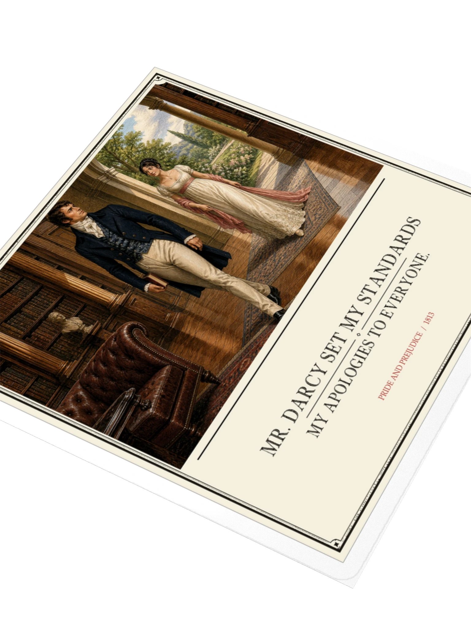 Darcy Set My Standards -- Pride and Prejudice Sticker product image (3)