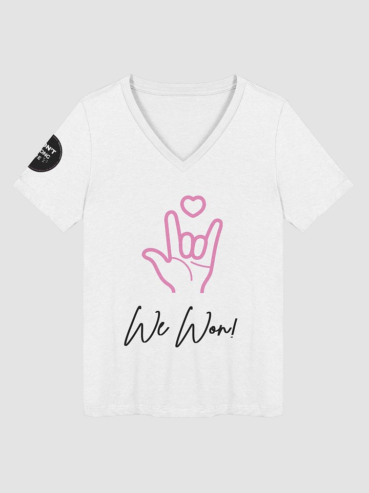 "We Won" IDBH V-Neck Woman's T-Shirt product image (1)