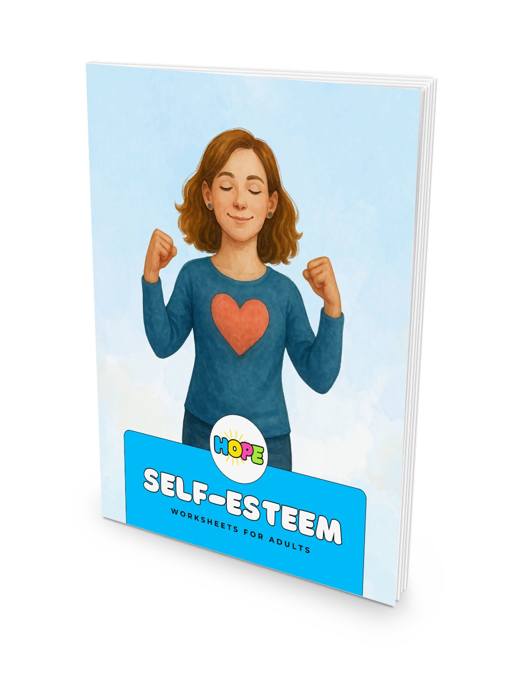 Self-Esteem Worksheets for Adults: A Guided Toolkit for Confidence and Growth product image (1)