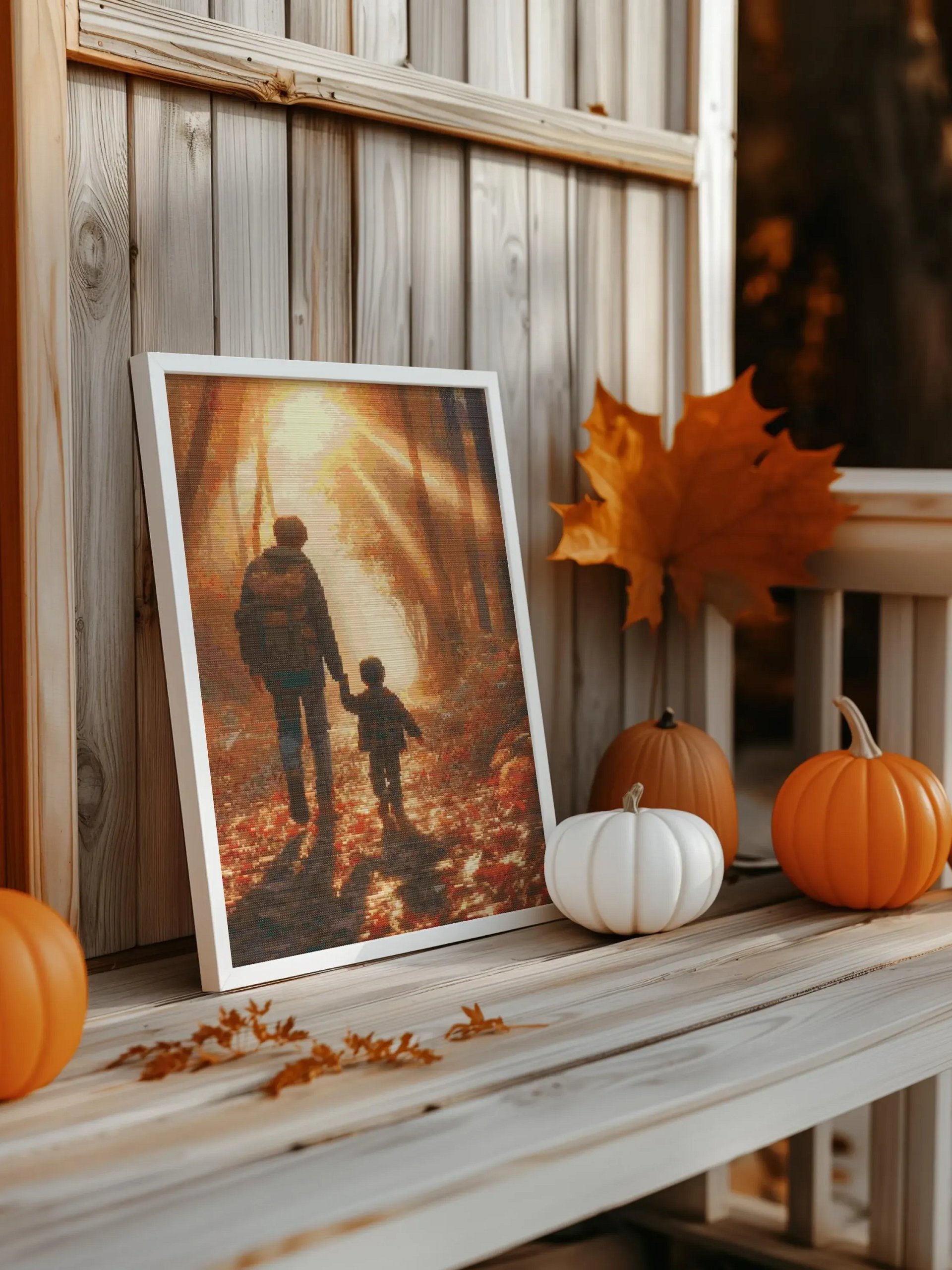 Fathers Walk Cross Stitch Pattern product image (6)