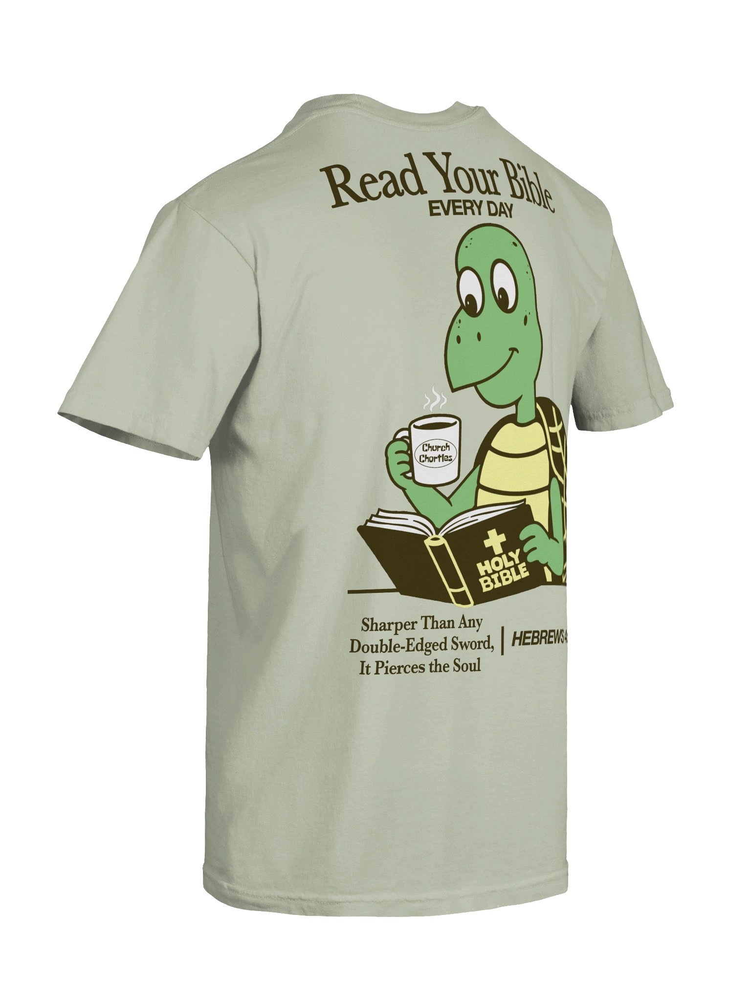 Read Your Bible Tee - Light Green product image (8)