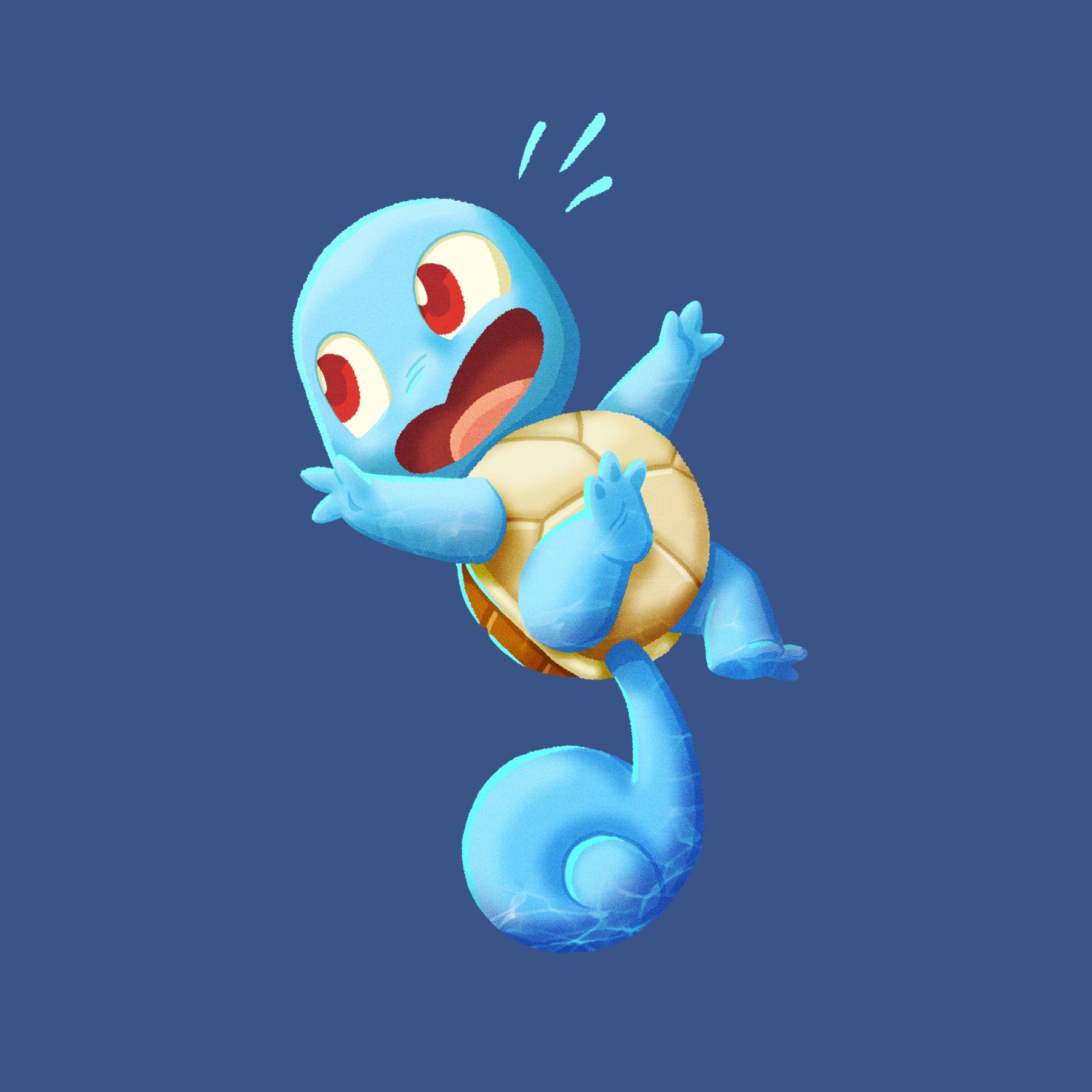 Poké Squirt Print (6x6") product image (1)