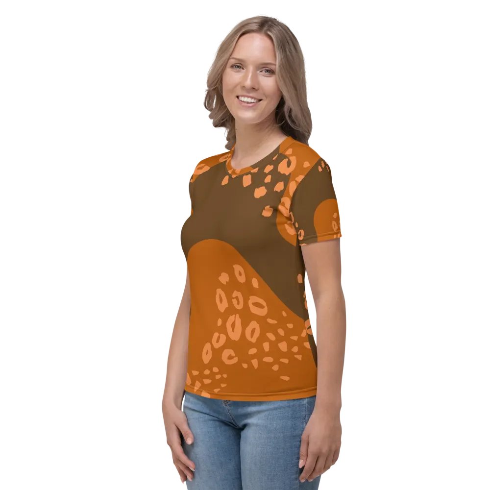 Orange Leopard Dreams Women's T-Shirt product image (3)
