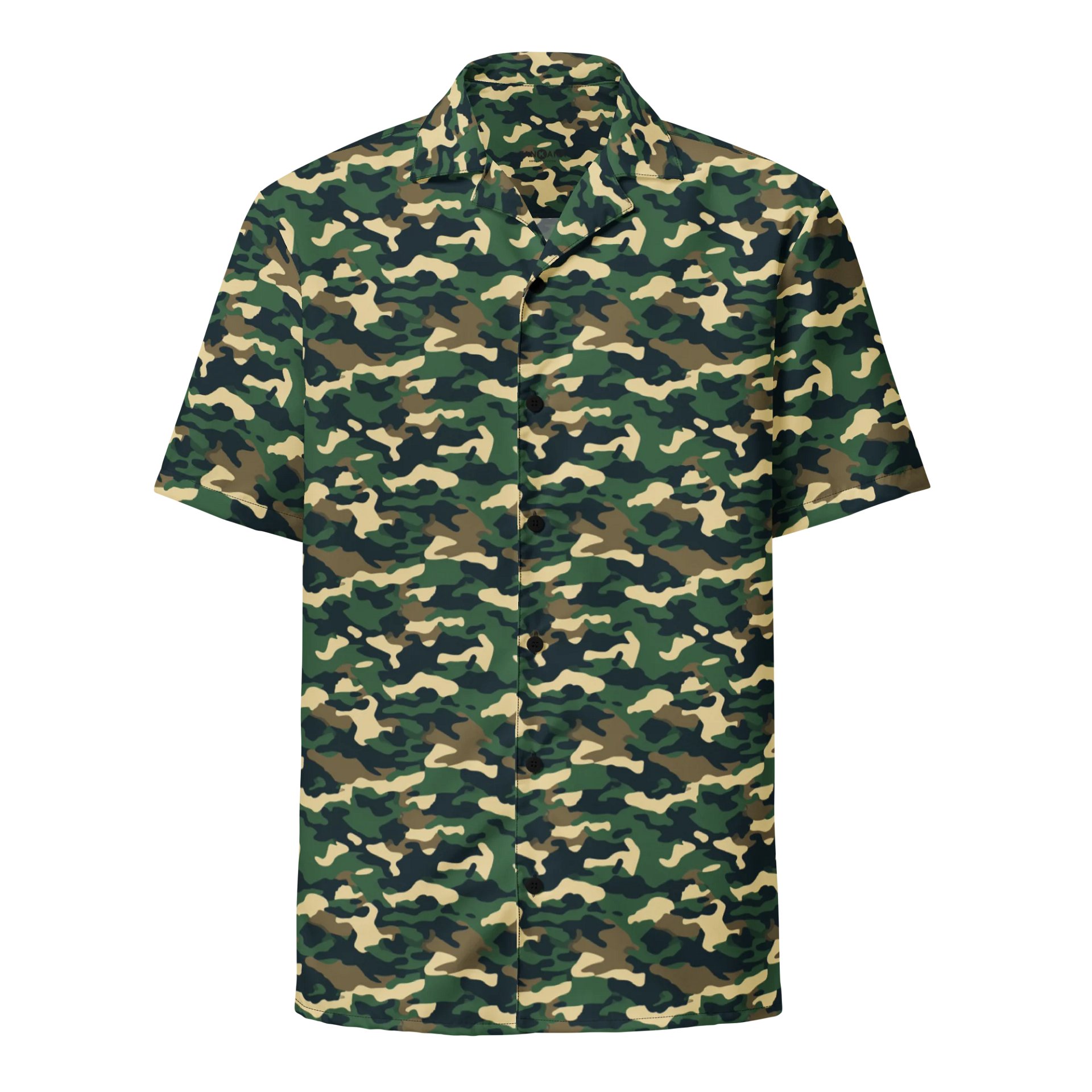Jungle Camo Men’s Button-Up Shirt product image (1)