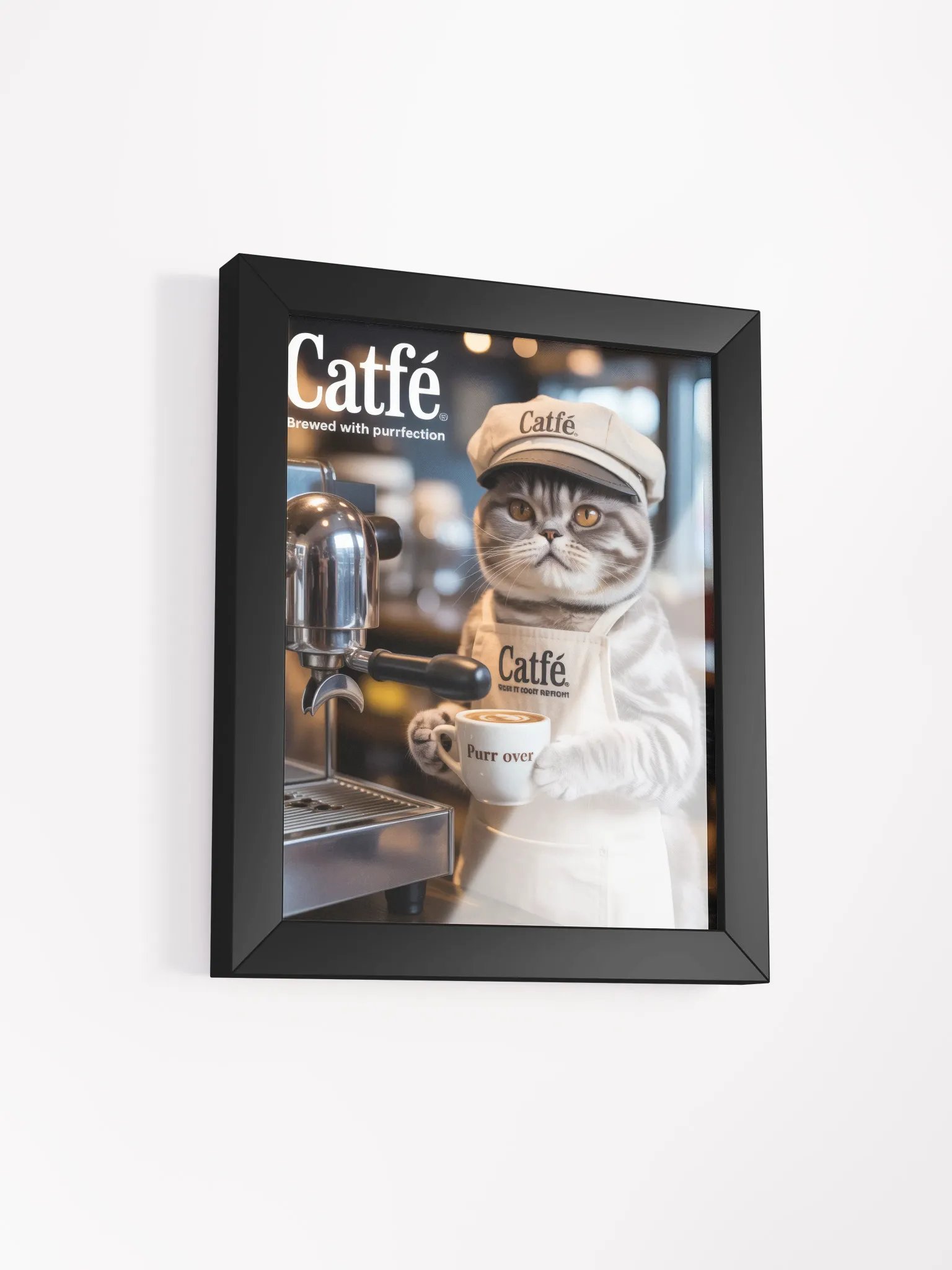 Grumpy Cat Barista Framed Poster product image (3)