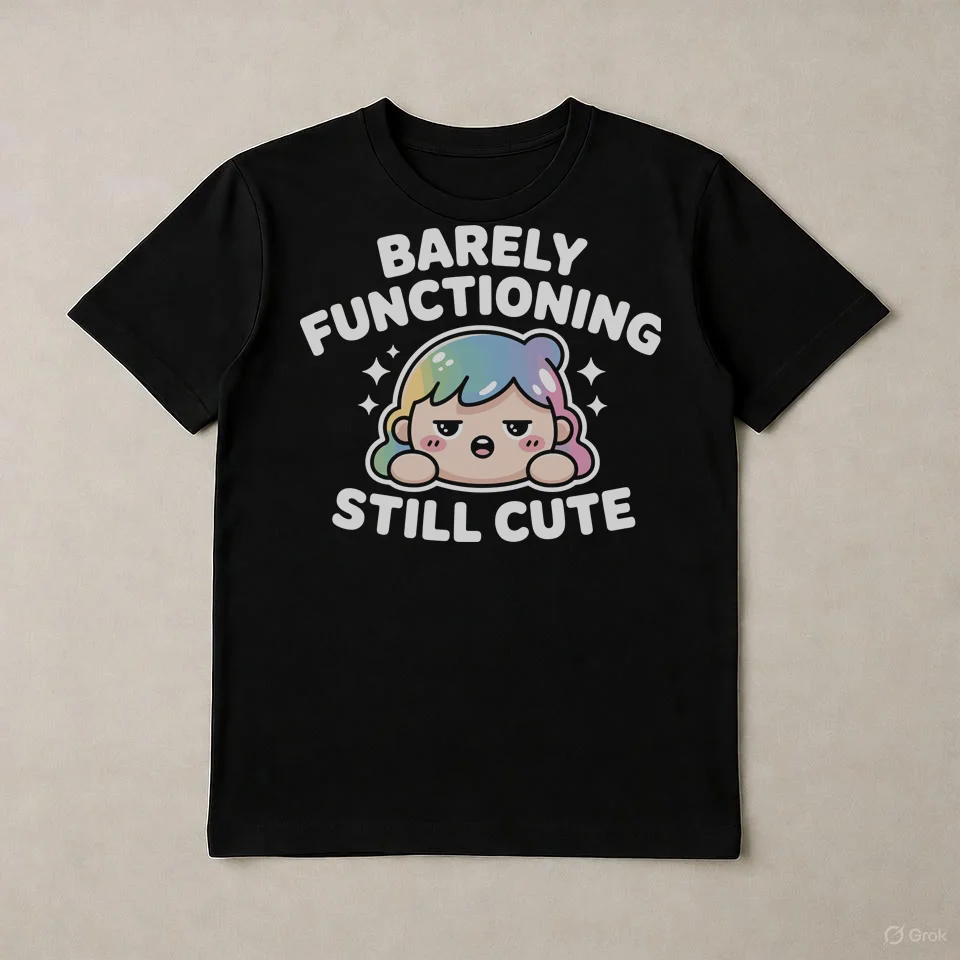 Barely Functional, Still Cute Soft Tee product image (1)