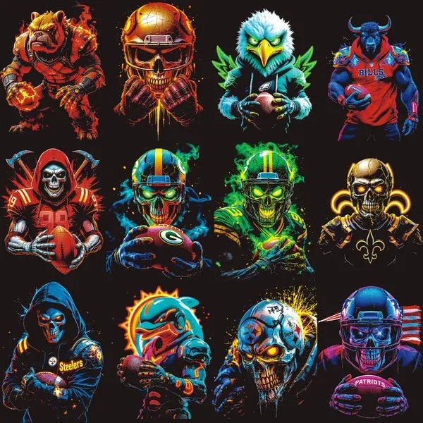 100 Dark Fantasy Mascot Graphics for Dark Apparel product image (7)