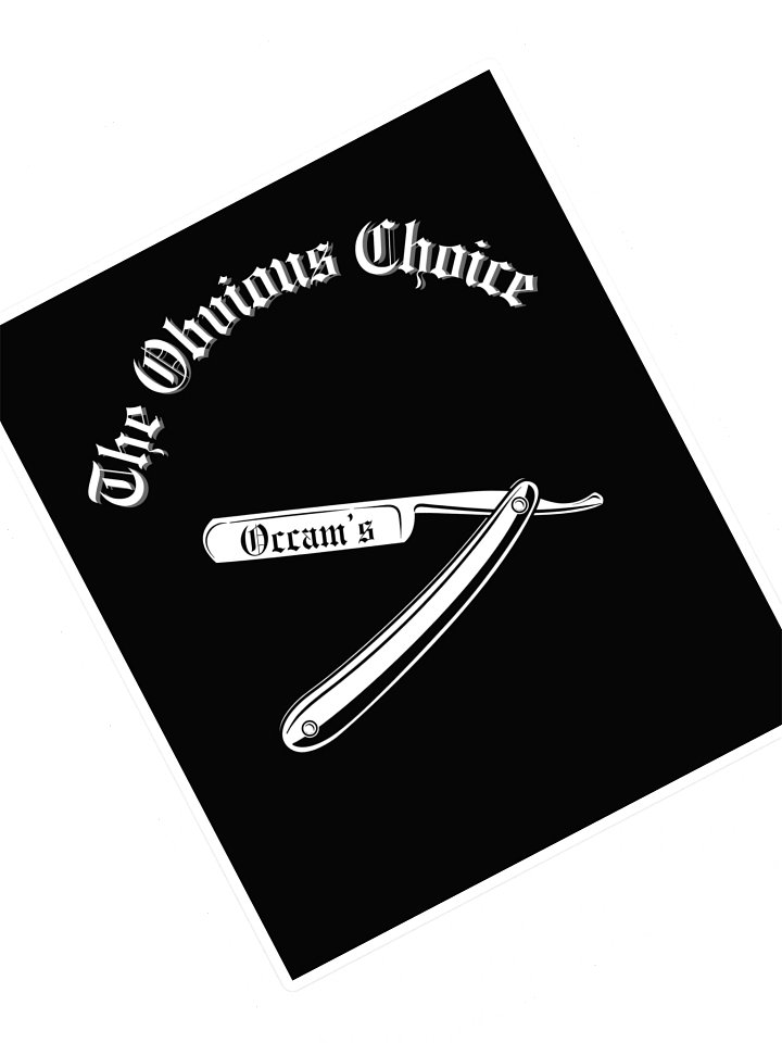 Occam's Razor Kiss Cut Sticker Sheet product image (1)