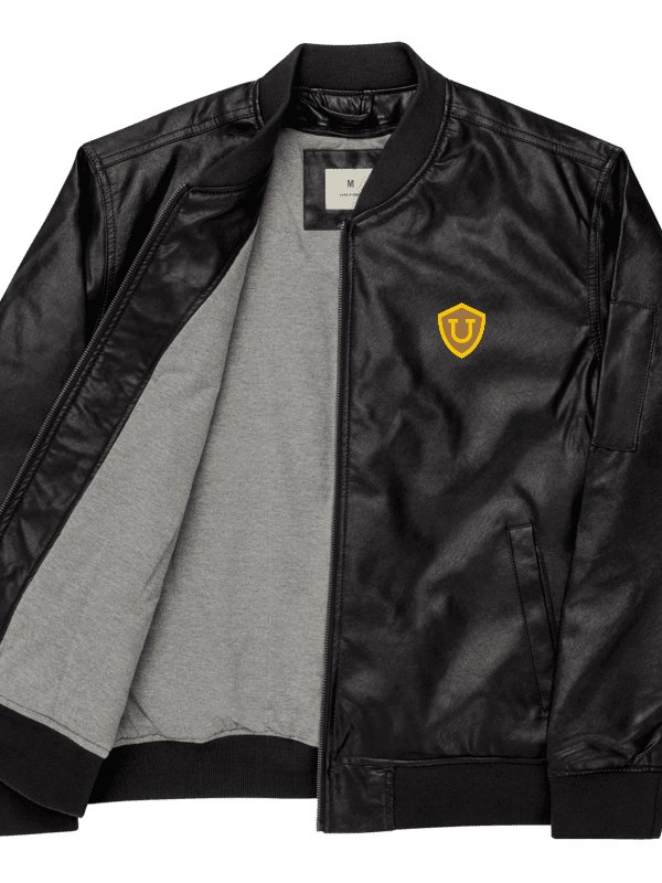 Bomber Jacket de piel sintética UNIWELL (Bordado) product image (2)