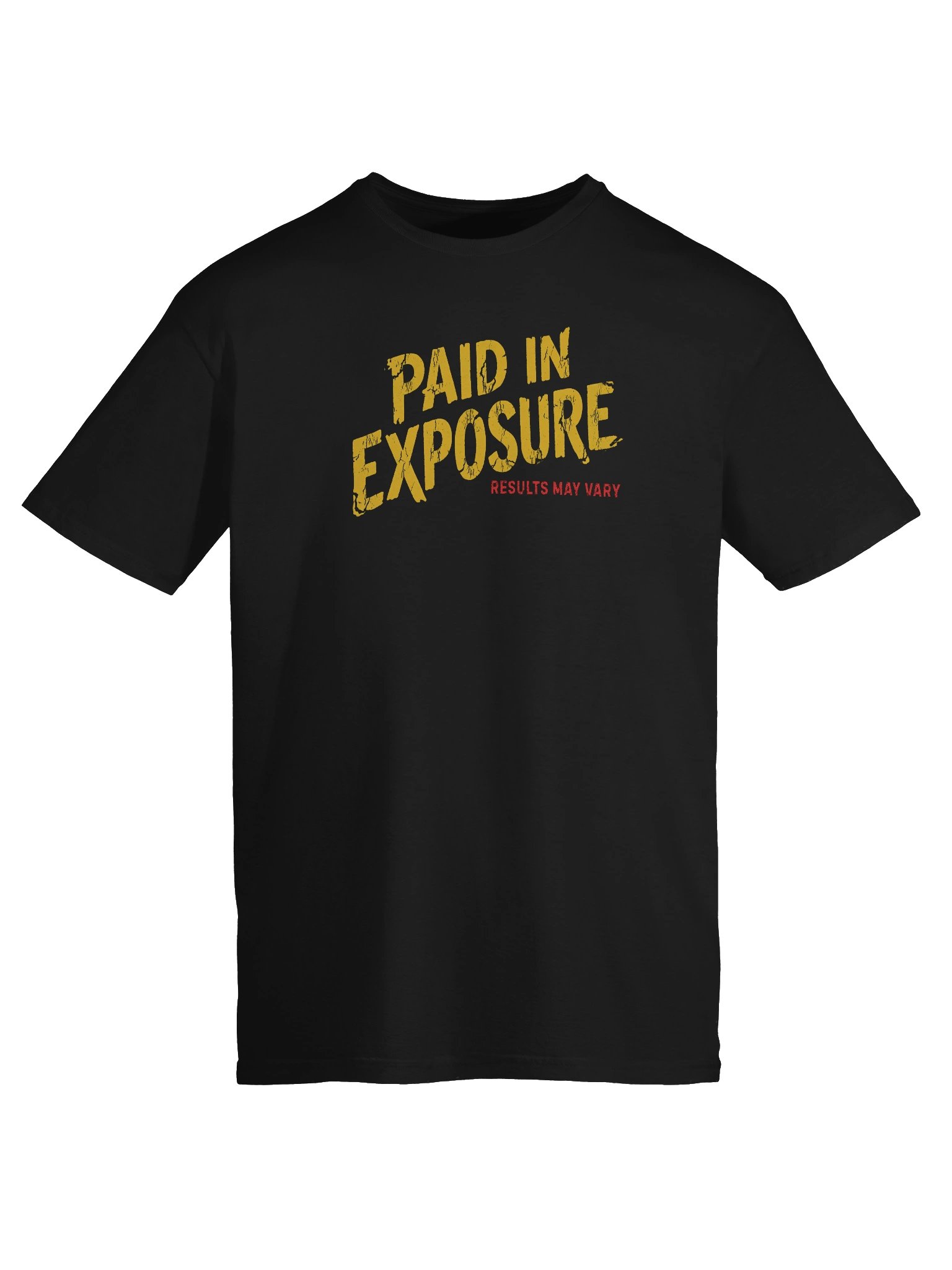 Paid in exposure - results may vary | funny guitar t-shirt product image (6)