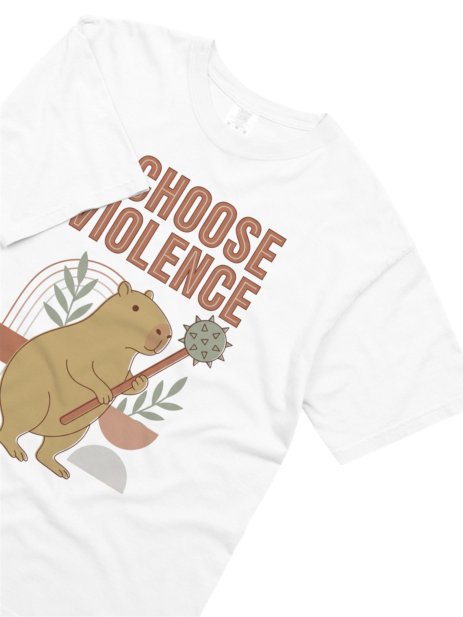 I Choose Violence Capybara Tee | Funny Animal Lover Gift product image (3)