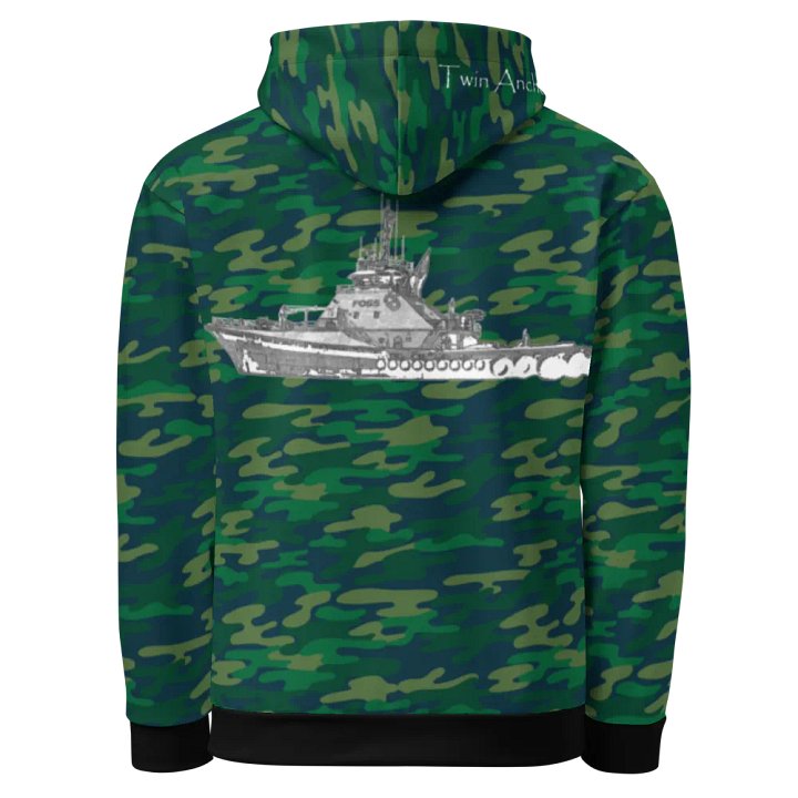 Sketch Garth Foss Tug (Teal Camouflage) – Performance Marine Wear | Twin Anchor Apparel North Current Line product image (1)