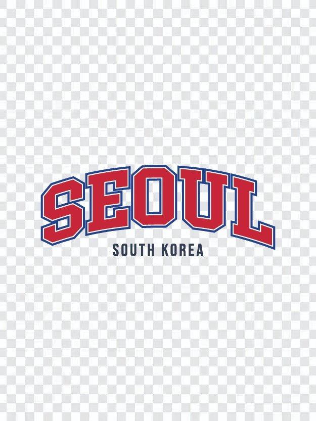 Seoul South Korea Varsity Typography Set | 서울 바시티 타이포그라피 벡터 디자인 product image (4)