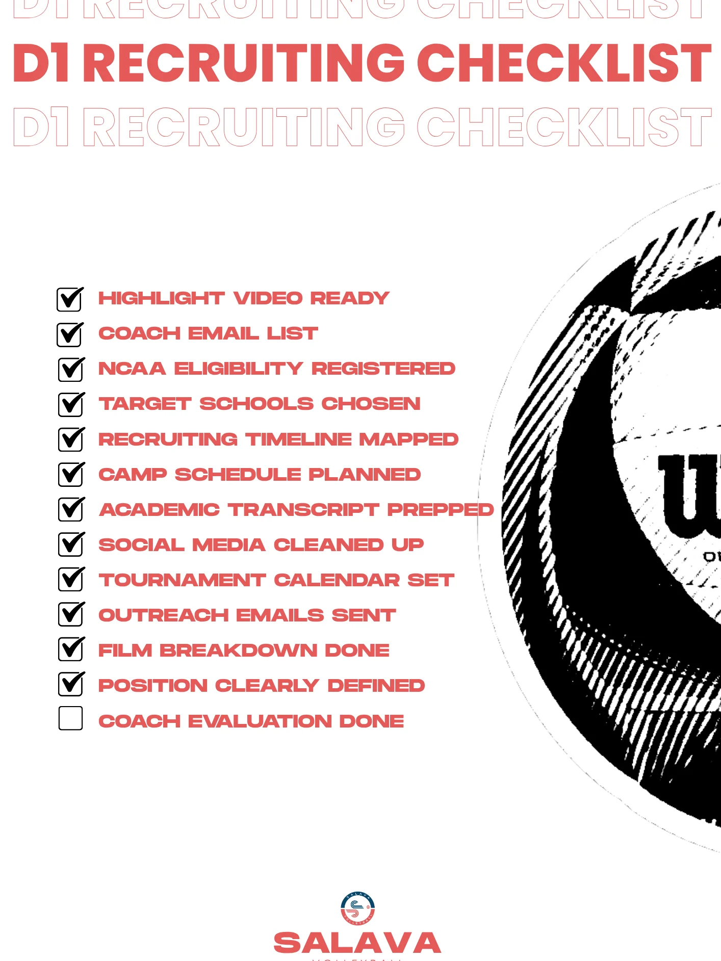 FREE: D1 Recruiting Checklist — Where Are You, Really? product image (1)
