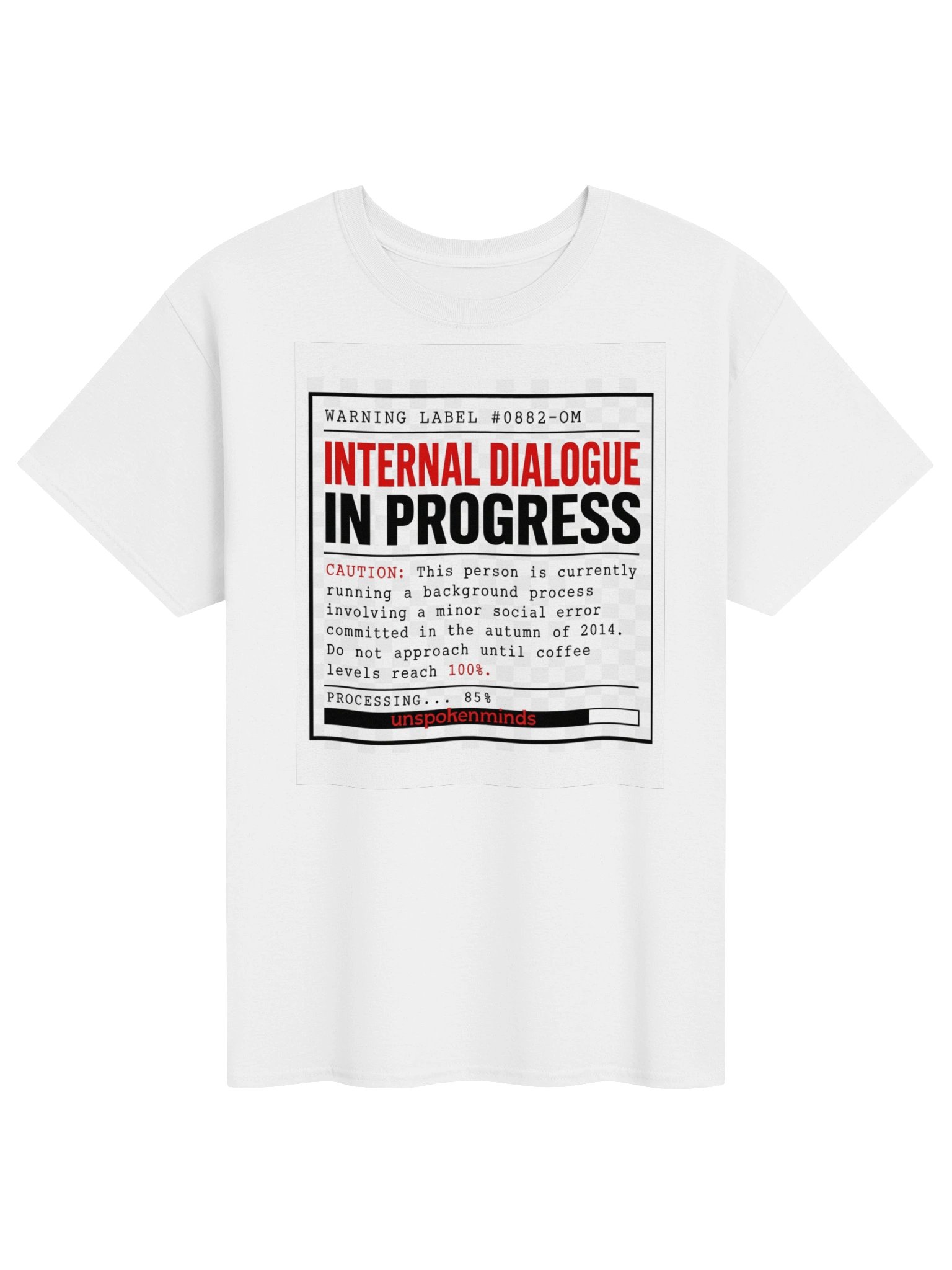 Internal Dialogue Warning Tee product image (1)