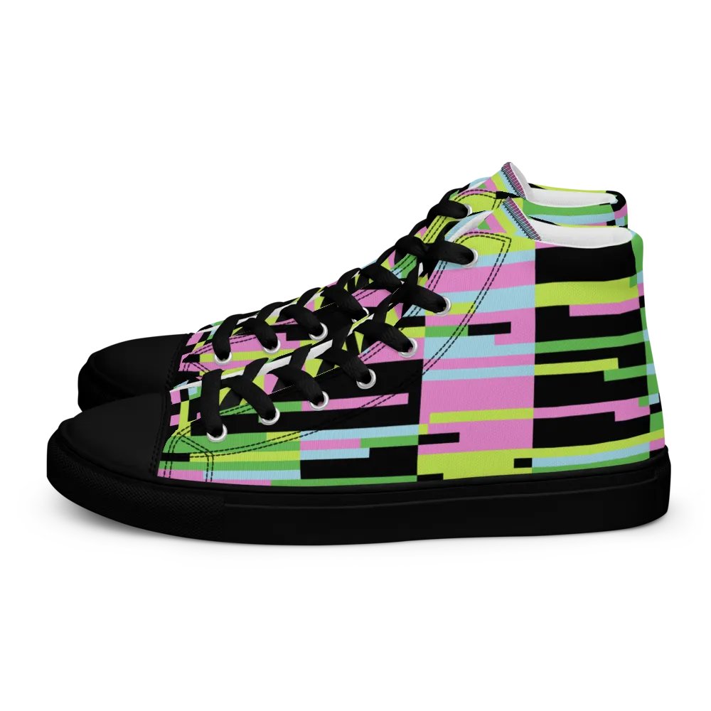 Colorful Retro Grid High Tops product image (4)