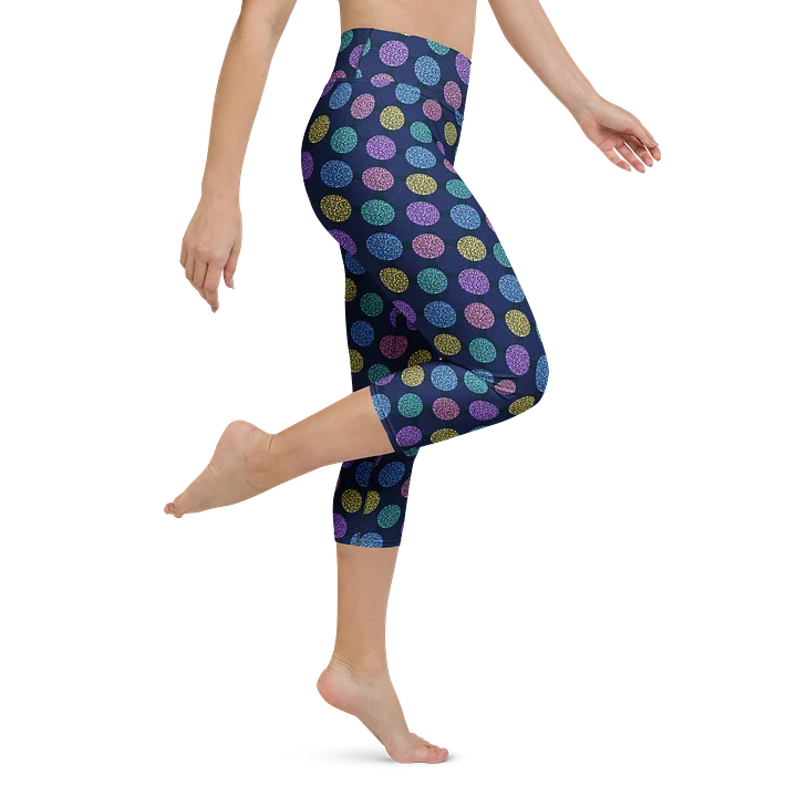 Colorful Leopard Print Yoga Capri Leggings product image (1)