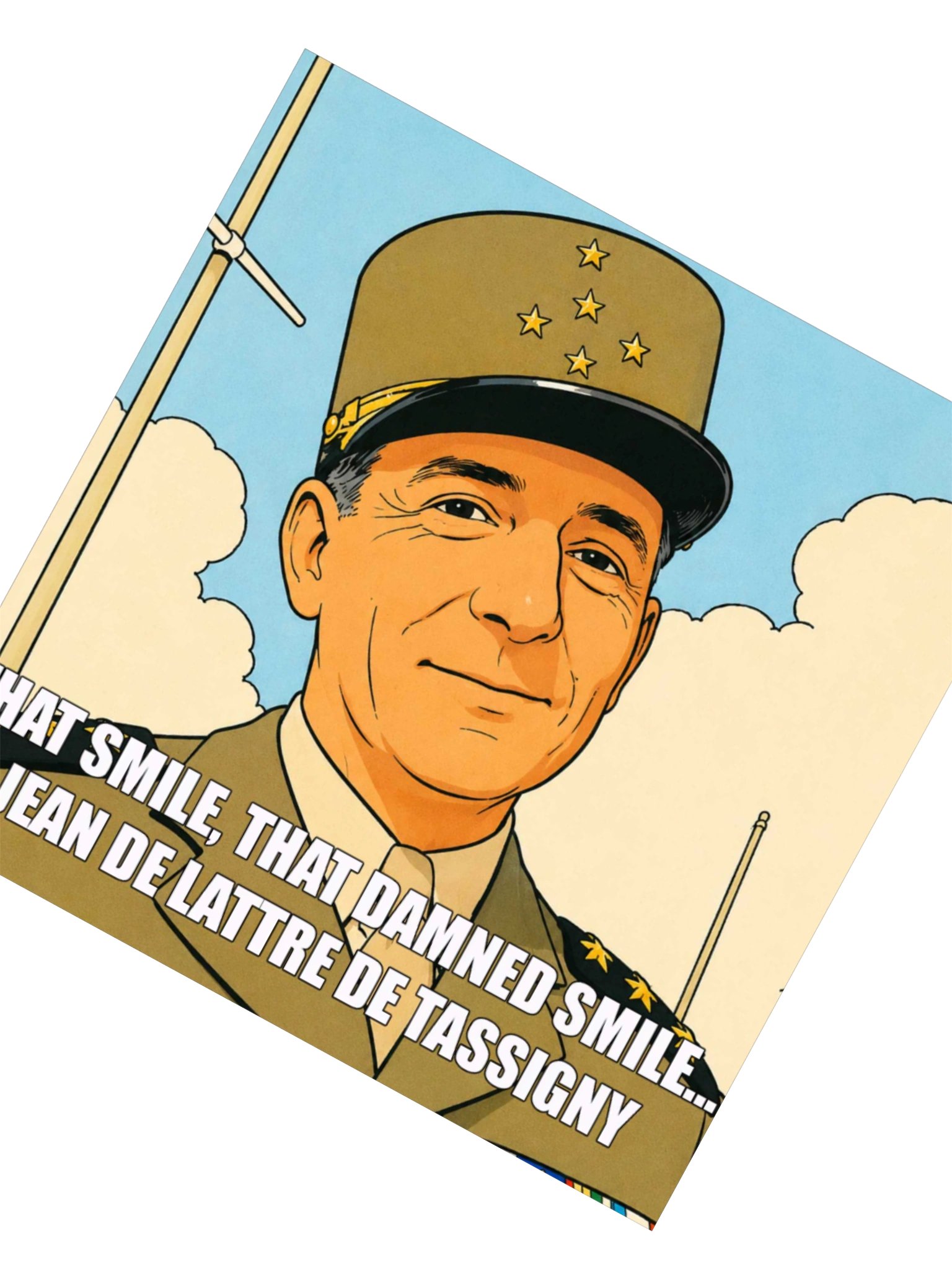 That smile, That damn smile - Jean De Lattre De Tassigny (Sticker) product image (4)