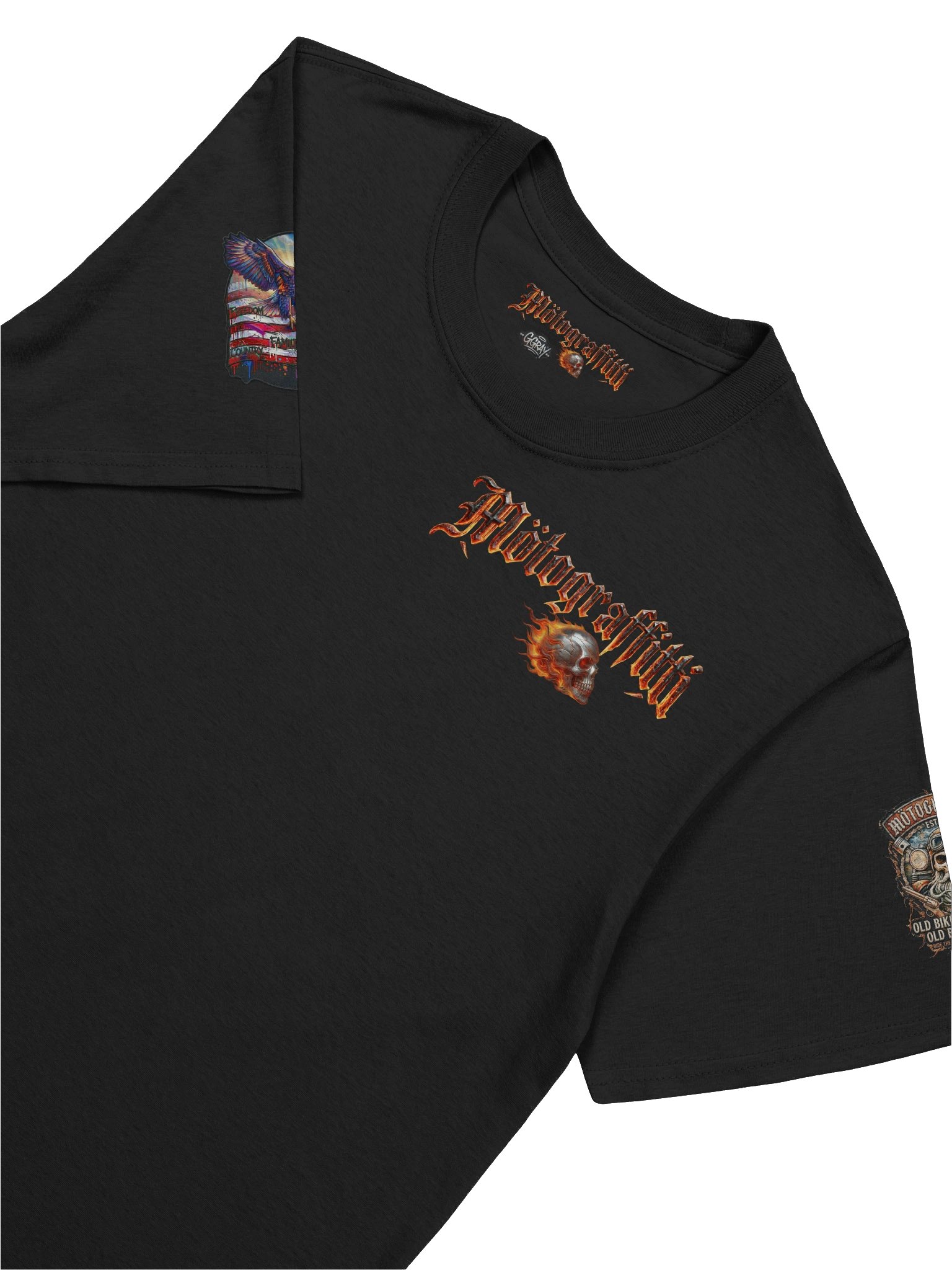 Old Men MötoGraffitti Gothic T-Shirt product image (7)