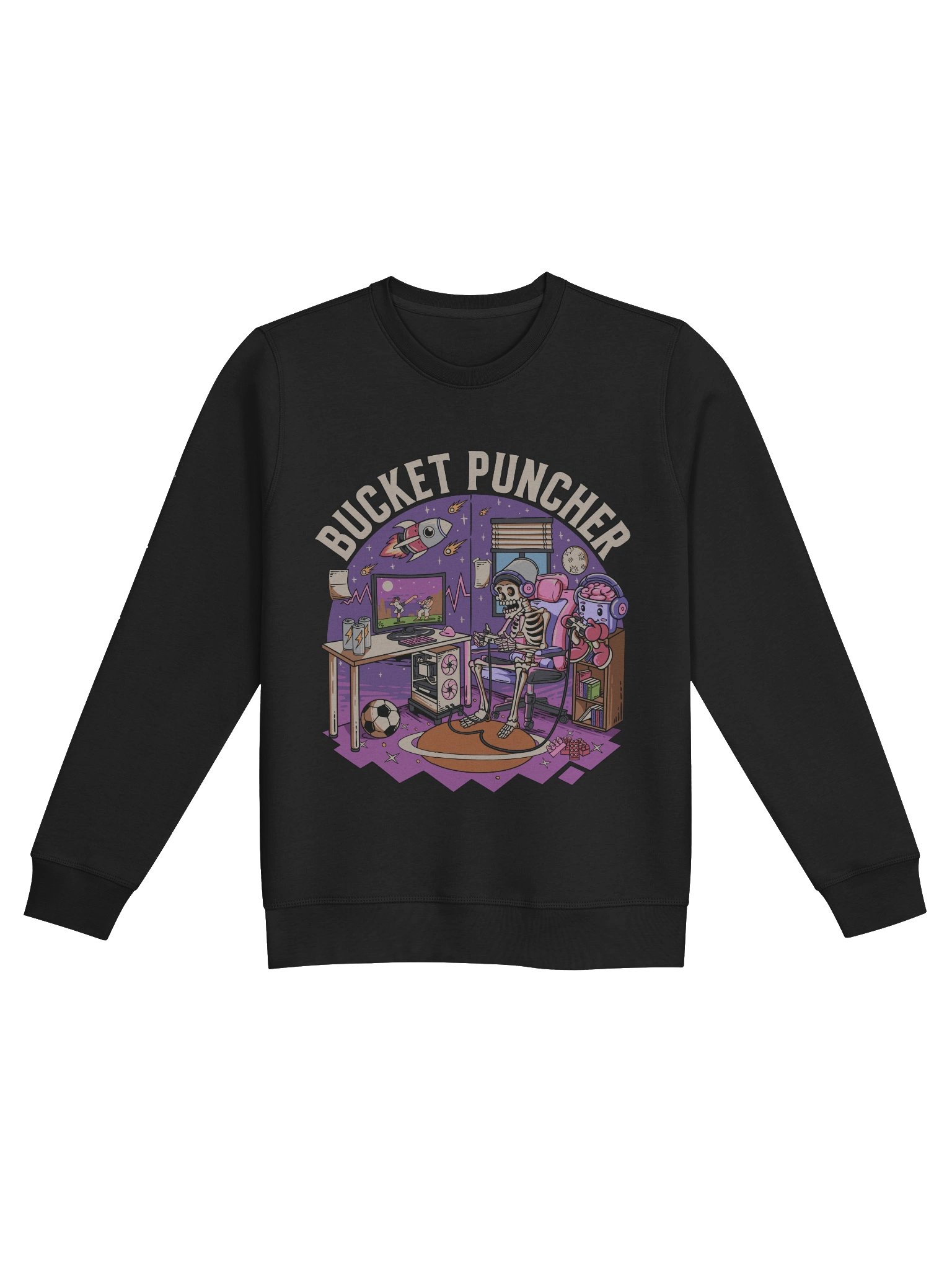 The Bucket Puncher Vintage Unisex Organic Sweatshirt product image (1)
