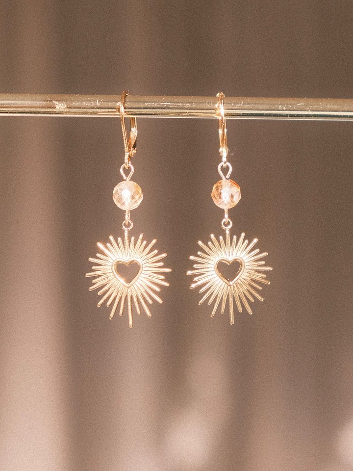 Shining heart - Citrine earrings ❤️‍🔥 product image (2)