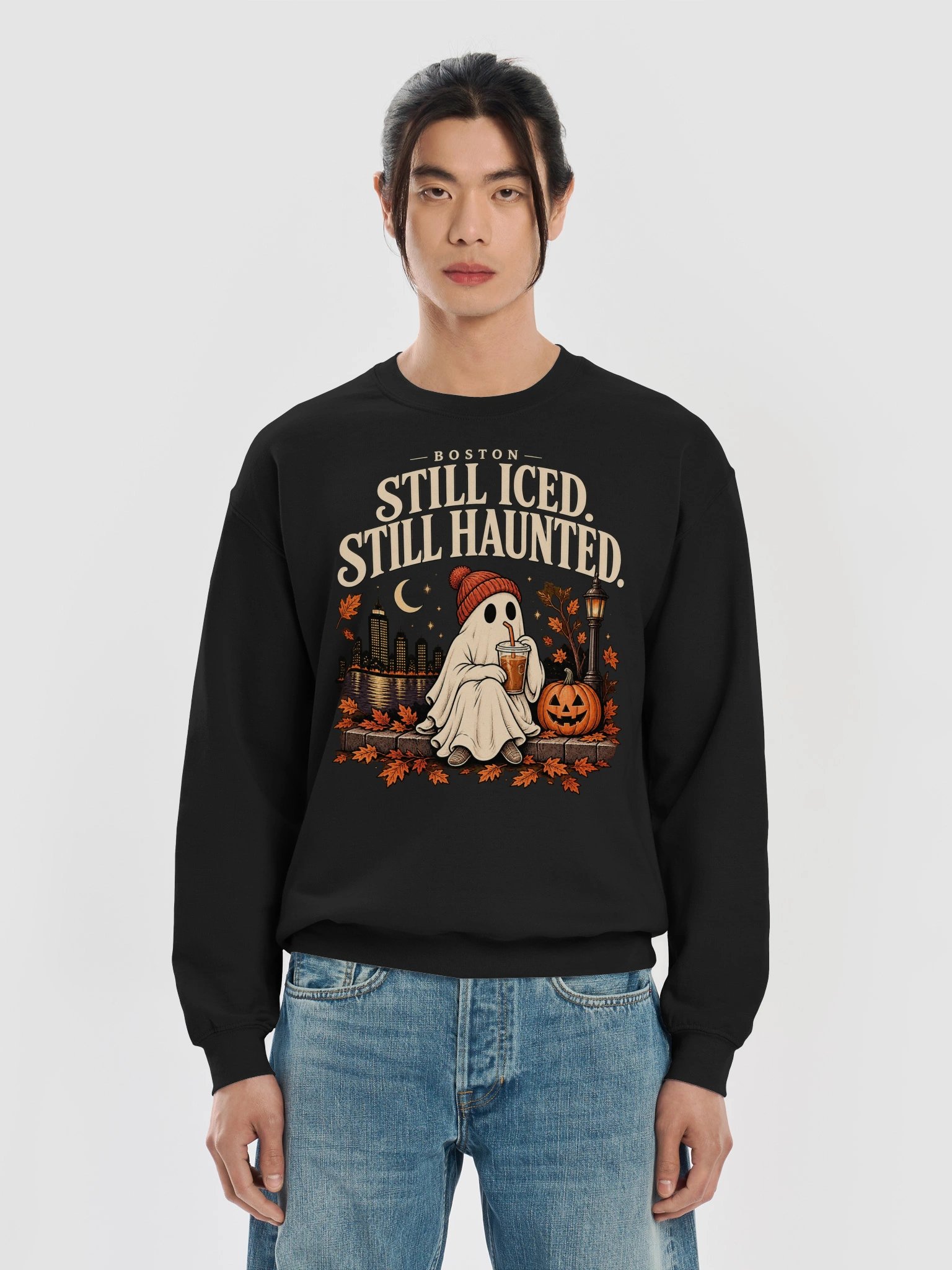Boston: Still Iced. Still Haunted. Crewneck Sweatshirt product image (5)