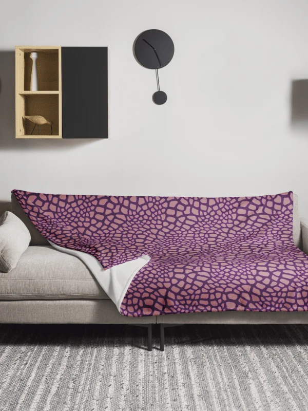Purple Giraffe Blanket product image (2)