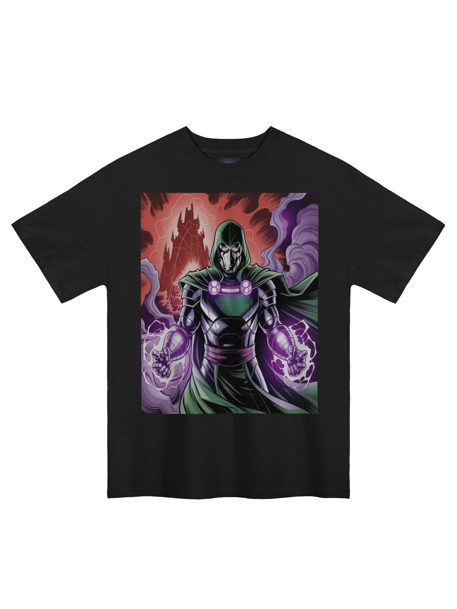 Dr. Doom's Scarlet Spire Vortex – Premium Oversized Faded T-Shirt product image (3)